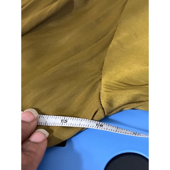 SCOTCH & SODA Clubhouse Royals Silky Olive Wrap Dress size Small - Picture 13 of 15